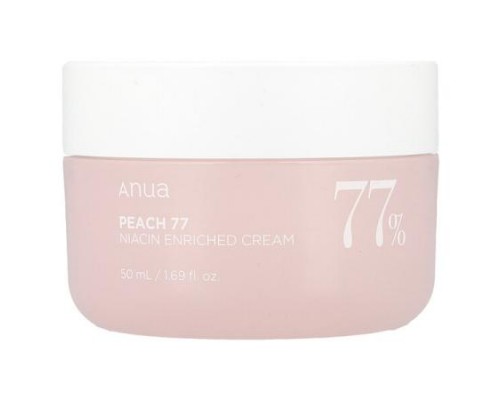 Anua, Peach 77% Niacin Enriched Cream, 1.69 fl oz (50 ml) Anua, Peach 77% Niacin Enriched Cream, 1.69 fl oz (50 ml)