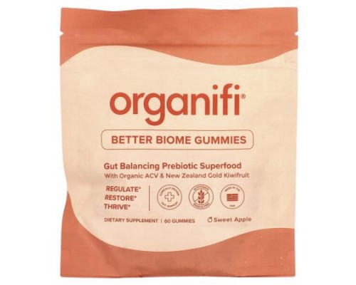 Organifi, Better Biome Gummies, Sweet Apple, 60 Gummies