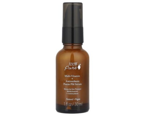 100% PURE, Multi-Vitamin + Antioxidants Potent PM Serum, 1 fl oz (30 ml) 100% PURE, Multi-Vitamin + Antioxidants Potent PM Serum, 1 fl oz (30 ml)