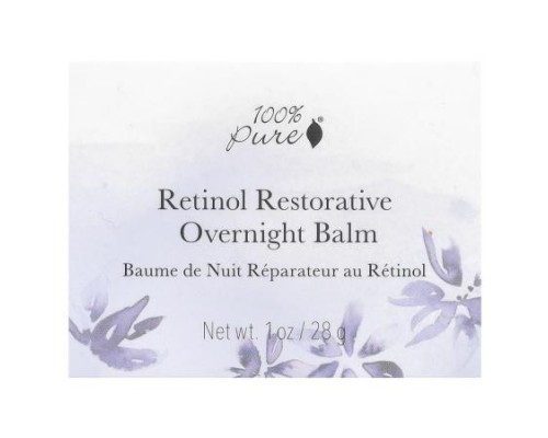 100% PURE, Retinol Restorative Overnight Balm , 1 oz (28 g) 100% PURE, Retinol Restorative Overnight Balm , 1 oz (28 g)