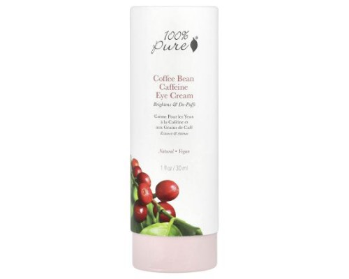 100% PURE, Coffee Bean Caffeine Eye Cream , 1 fl oz (30 ml) 100% PURE, Coffee Bean Caffeine Eye Cream , 1 fl oz (30 ml)