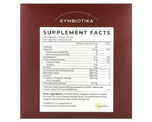Cymbiotika, Heart Health, Orange Cream, 30 Pouches, 0.3 fl oz (10 ml) Each