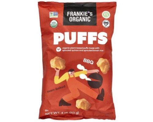Frankie's Organic, Puffs, BBQ, 4 oz (113 g) Frankie's Organic, Puffs, BBQ, 4 oz (113 g)