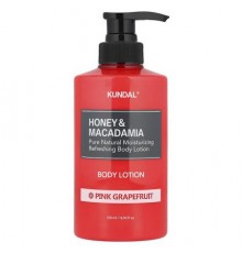 Kundal, Honey & Macadamia, Body Lotion, Pink Grapefruit, 16.9 fl oz (500 ml)