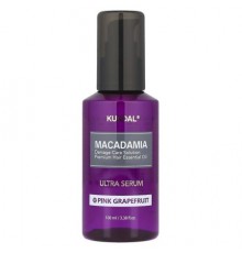 Kundal, Macadamia Ultra Hair Serum, Pink Grapefruit, 3.38 fl oz (100 ml)