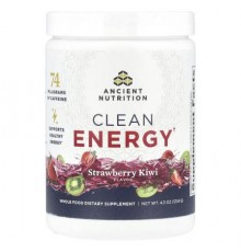 Ancient Nutrition, Clean Energy, Strawberry Kiwi, 4.3 oz (121.8 g)