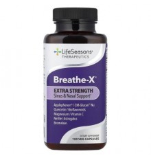 LifeSeasons, Therapeutics, Breathe-X®, Extra Strength, 120 Veg Capsules
