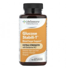 LifeSeasons, Therapeutics, Glucose Stabili-T® With Berberine HCl, Extra Strength, 90 Veg Capsules