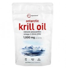 Micro Ingredients, Antarctic Krill Oil, 300 Softgels (500 mg per Softgel)