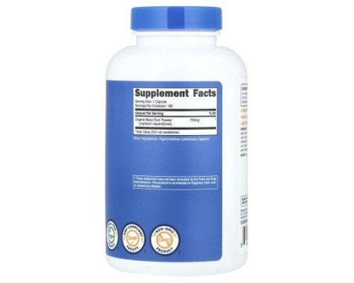 Nutricost, Maca Root, 750 mg, 180 Capsules