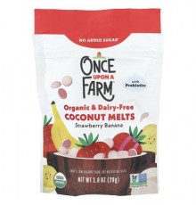 Once Upon A Farm, Organic Coconut Melts, Toddler, Strawberry Banana, 1 oz (28 g)