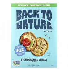 Back to Nature, Crackers, Stoneground Wheat, 5 oz (142 g)