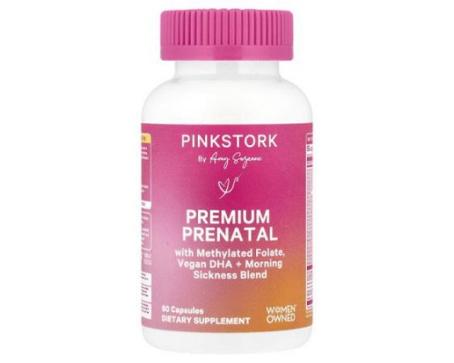 Pink Stork, Premium Prenatal, 60 Capsules Pink Stork, Premium Prenatal, 60 Capsules