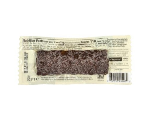Epic Bar, Beef Bar, Barbacoa-Inspired, 1.3 oz (37 g) Epic Bar, Beef Bar, Barbacoa-Inspired, 1.3 oz (37 g)