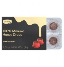 Comvita, 100% Manuka Honey Drops, 6 Drops, 0.63 oz (18 g)