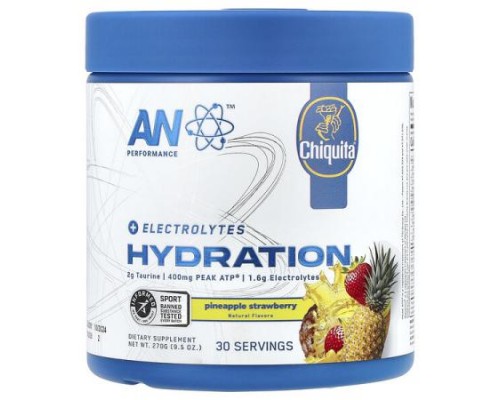 AN Supps, Hydration, Pineapple Strawberry, 9.5 oz (270 g) AN Supps, Hydration, Pineapple Strawberry, 9.5 oz (270 g)