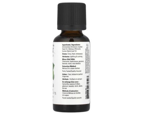 NOW Foods, Essential Oils, Melissa , 1 fl oz (30 ml)