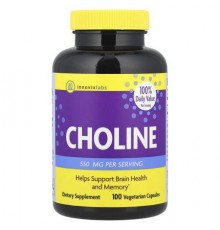 InnovixLabs, Choline, 100 Vegetarian Capsules (275 mg per Capsule)