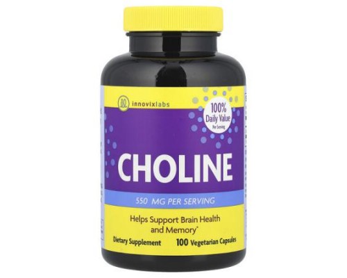 InnovixLabs, Choline, 100 Vegetarian Capsules (275 mg per Capsule) InnovixLabs, Choline, 100 Vegetarian Capsules (275 mg per Capsule)