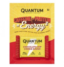 Quantum Energy Square, Energy Square®, Chocolate Chip Cookie Dough, 8 Bars, 1.69 oz (48 g) Each