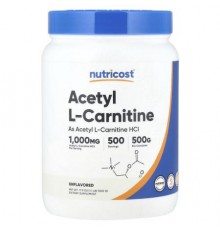 Nutricost, Acetyl L-Carnitine, Unflavored , 1.1 lb (500 g)