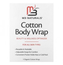 M3 Naturals, Cotton Body Wrap, 1 Organic Cotton Wrap