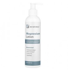 M3 Naturals, Magnesium Lotion, Unscented, 8 fl oz (237 ml)