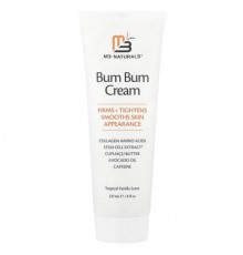 M3 Naturals, Bum Bum Cream, Tropical Vanilla, 8 fl oz (237 ml)