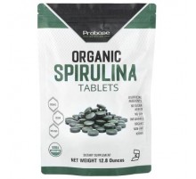 Probase Nutrition, Organic Spirulina Tablets , 12.8 oz