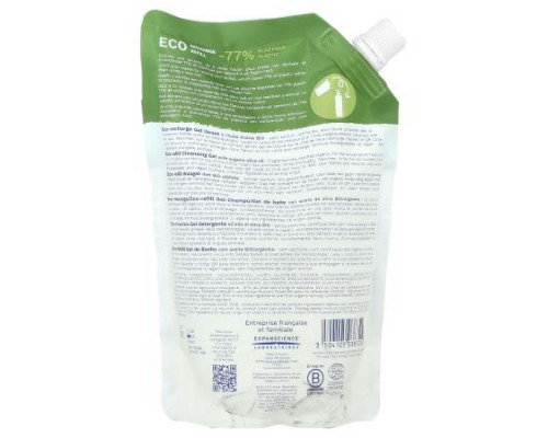 Mustela, Eco Recharge Refill, Family, Cleansing Gel, Hair & Body, Fragrance Free, 400 ml Mustela, Eco Recharge Refill, Family, Cleansing Gel, Hair & Body, Fragrance Free, 400 ml