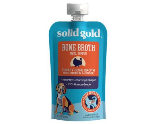 Solid Gold, Bone Broth Meal Topper, For Dogs, All Ages, Turkey Bone Broth With Pumpkin & Ginger, 8 oz (226 g) Solid Gold, Bone Broth Meal Topper, For Dogs, All Ages, Turkey Bone Broth With Pumpkin & Ginger, 8 oz (226 g)