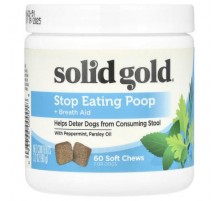 Solid Gold, Stop Eating Poop + Breath Aid, For Dogs , 60 Soft Chews, 3.2 oz (90 g)