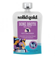 Solid Gold, Bone Broth Meal Topper With Tuna Shreds, For Cats, All Ages, 3 oz (85 g)