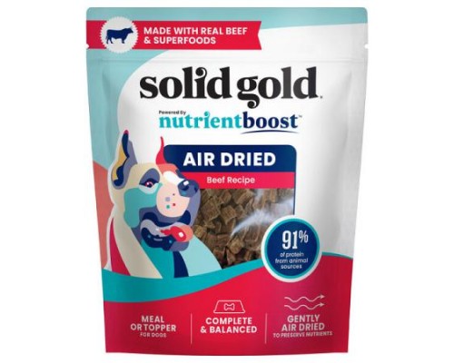 Solid Gold, Air Dried Meal or Topper, For Dogs, Beef Recipe, 16 oz (454 g)