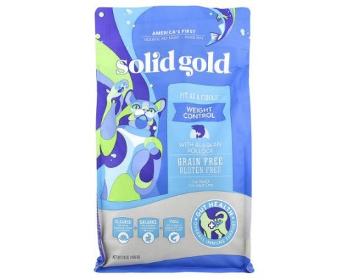 Solid Gold, Fit As A Fiddle™, For Cats, Adults, With Alaskan Pollock, 3 lbs (1.36 kg) Solid Gold, Fit As A Fiddle™, For Cats, Adults, With Alaskan Pollock, 3 lbs (1.36 kg)