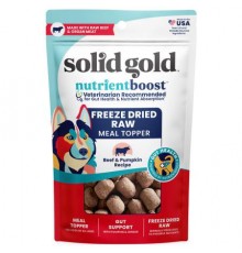Solid Gold, Freeze Dried Raw Meal Topper, For Dogs, All Ages, Beef & Pumpkin Recipe, 5.5 oz (155 g)