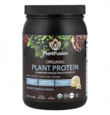PlantFusion, Organic Plant Protein, Creamy Vanilla Bean, 21.4 oz (609 g)