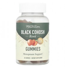 SMNutrition, Black Cohosh Root Gummies, Sweet Peach , 60 Gummies