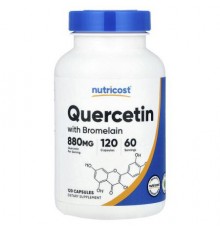 Nutricost, Quercetin with Bromelain, 120 Capsules