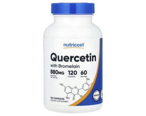 Nutricost, Quercetin with Bromelain, 120 Capsules