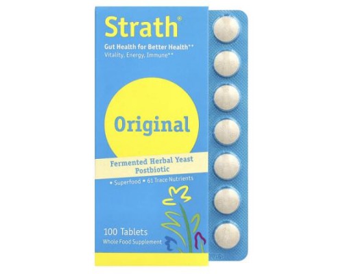 Bio-Strath, Fermented Herbal Yeast Postbiotic, 100 Tablets