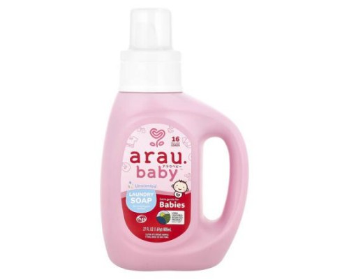 arau.baby, Laundry Soap, Unscented , 27 fl oz (800 ml) arau.baby, Laundry Soap, Unscented , 27 fl oz (800 ml)
