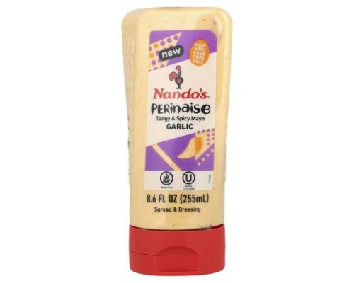 NANDO'S, Perinaise, Tangy & Spicy Mayo, Garlic, Medium, 8 fl oz (255 ml) NANDO'S, Perinaise, Tangy & Spicy Mayo, Garlic, Medium, 8 fl oz (255 ml)