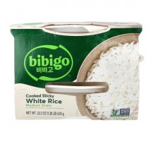 Bibigo, Cooked Sticky White Rice, Medium Grain, 22.2 oz (630 g)