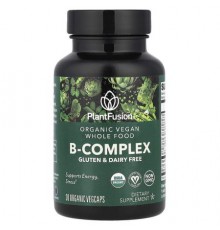 PlantFusion, Organic Vegan B-Complex, 30 Organic VegCaps