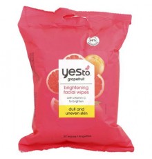 Yes To, Brightening Facial Wipes, Dull and Uneven Skin, Grapefruit , 30 Wipes