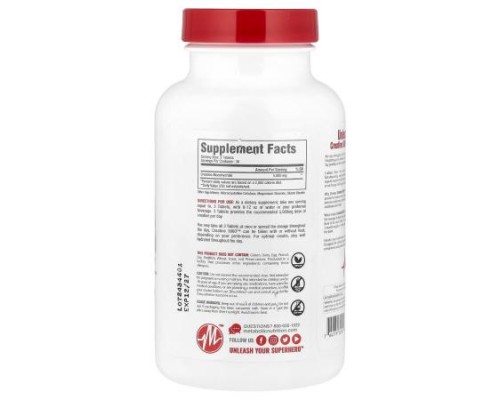 Metabolic Nutrition, Creatine 5000™, 90 Tablets (1,666 mg per Tablet)
