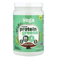 Vega, Original Protein + Greens, Creamy Chocolate, 1 lb 6 oz (624 g)