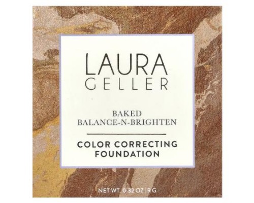 Laura Geller, Baked Balance-N-Brighten, Color Correcting Foundation, Tan, 0.32 oz (9 g) Laura Geller, Baked Balance-N-Brighten, Color Correcting Foundation, Tan, 0.32 oz (9 g)