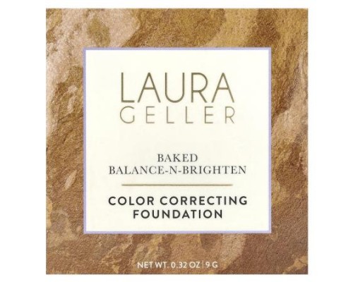 Laura Geller, Baked Balance-N-Brighten, Color Correcting Foundation, Sand, 0.32 oz (9 g) Laura Geller, Baked Balance-N-Brighten, Color Correcting Foundation, Sand, 0.32 oz (9 g)